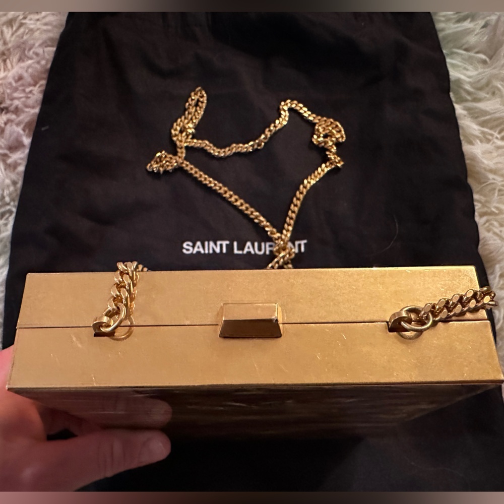Saint Laurent Marble Pattern Tuxedo Box Bag - Picture 15 of 16